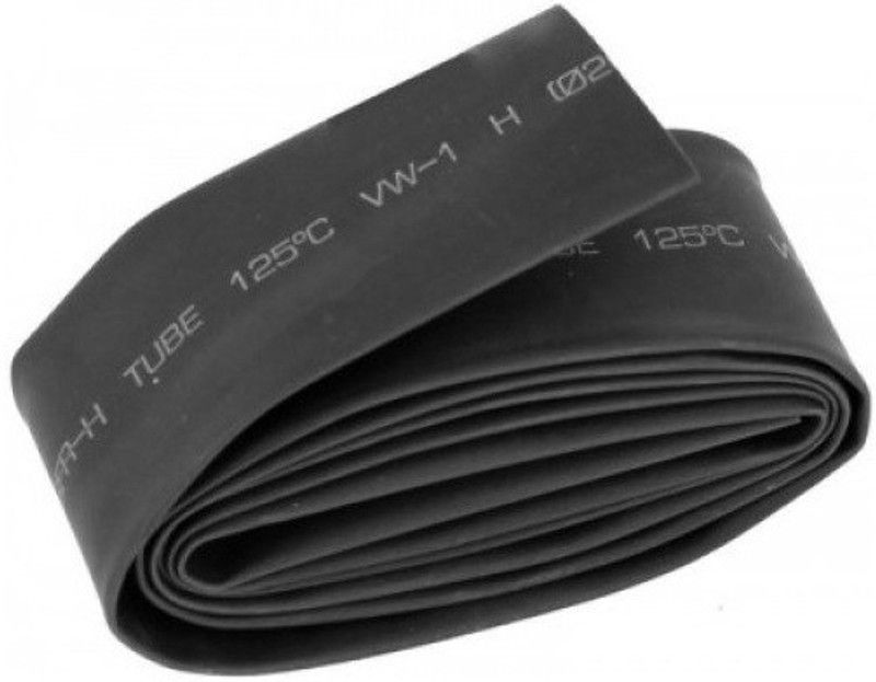RPI SHOP Black 10mm Polyolefin Heat Shrink Tube Sleeve for Wrap 30 Meter Heat Shrink Cable Sleeve  (10 mm)