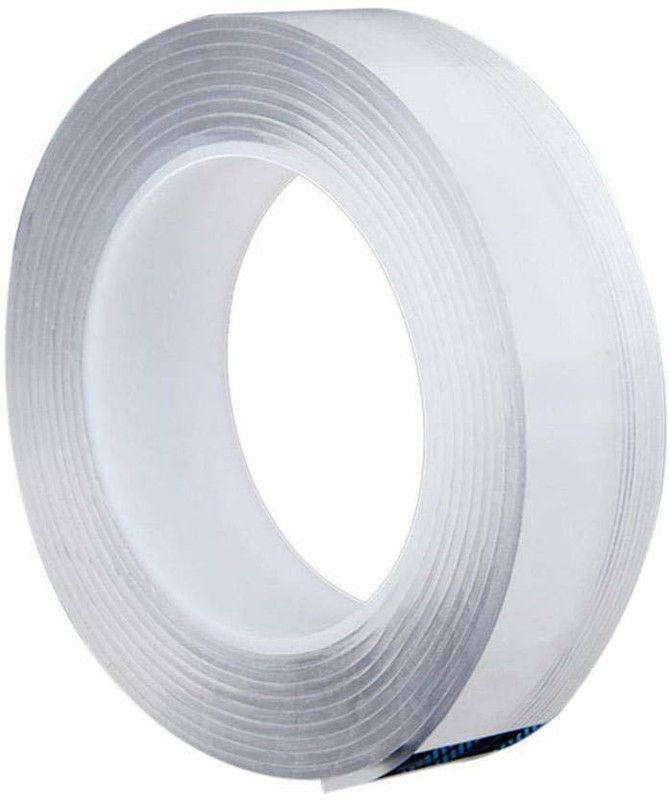 hinglaj Nilkanth Double Sided Nano Adhesive Gel Tape_24 3 m Double-sided Tape  (White Pack of 1)