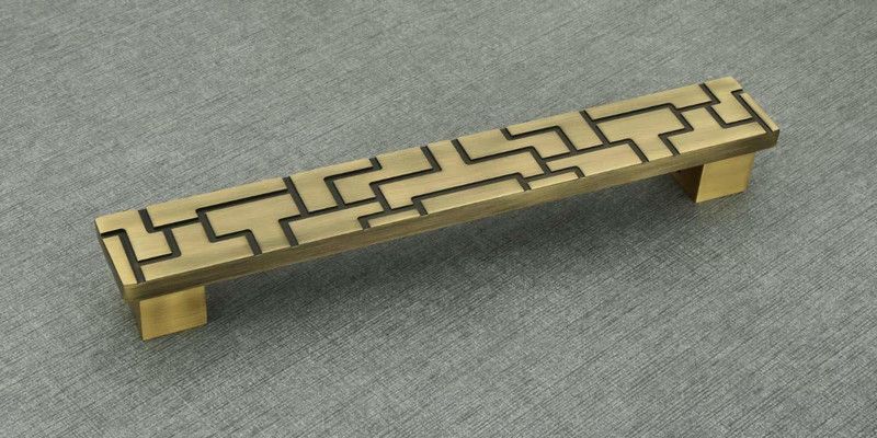 INNOVURA Aluminium Antique Brass Finish Main Door Handle 18 Inch Aluminium Door Handle  (Brown Pack of 1)
