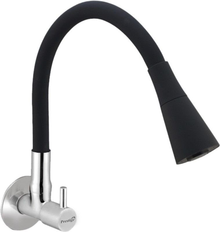 Prestige Dove Smart Flexible Sink Faucet - Flxo Play (With 360 Degree Flexible Silicon Hose & Dual Flow Pattern) Cold Water Tap Black Flexo Flexible sink Cock Pillar Cock Pillar Tap Faucet  (Wall Mount Installation Type)