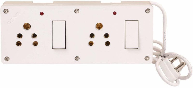 SAIFPRO Extension Wooden Frame 6 A Three Pin Socket
