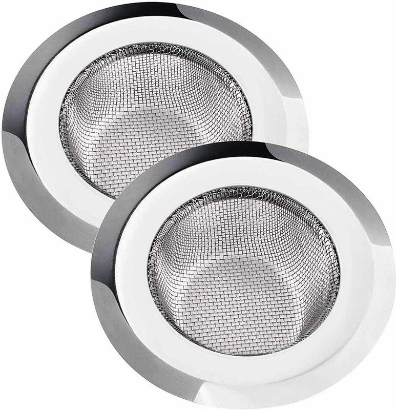 Eopzo Kitchen Sink Stainless Steel Push Down Strainer  (11 cm Set of 2)