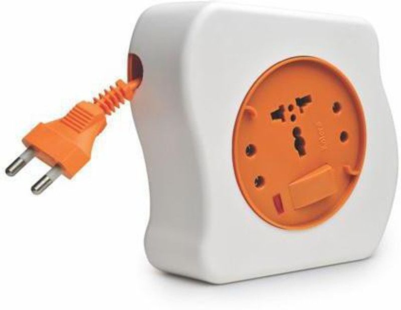 KOLORS KREEM 3 Socket Extension Boards  (Orange, White, 5 m)