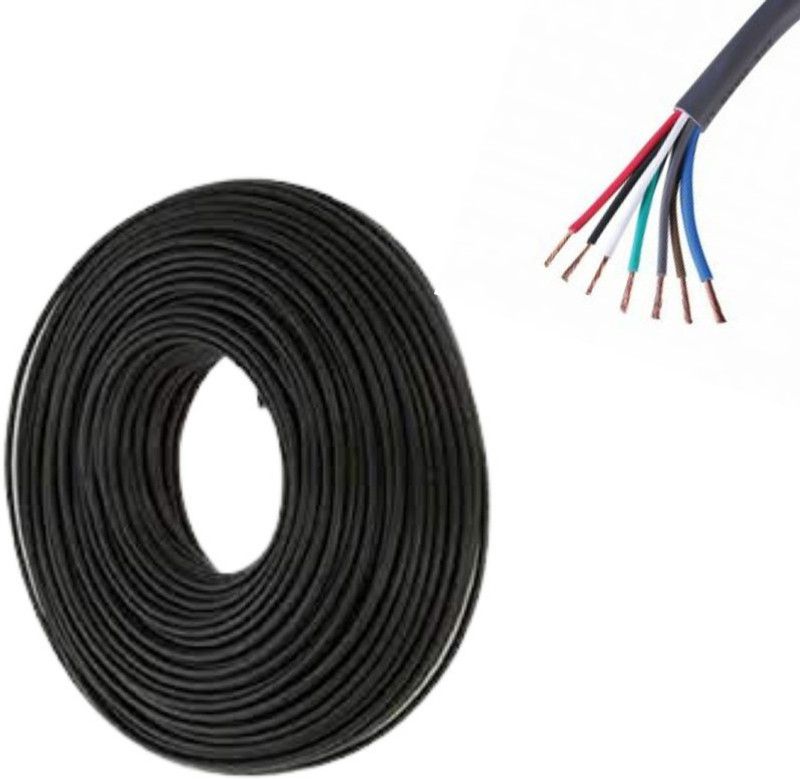 Elevea 0.5MM(16/20) 7CORE 0.5 sq/mm Black 90 m Wire  (Black)