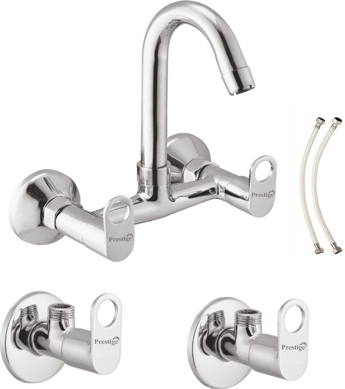 Prestige SmartBuy Prime Sink Mixer With Conection Pipe Angle Cock 2 Set Faucet Set