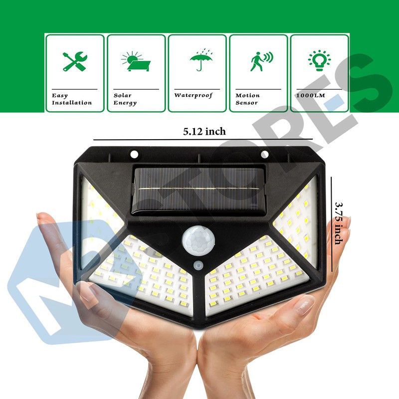 ASTERN Outdoor Solar Light PIR Motion Sensor Wall Light Waterproof Solar Sunlight_71 Solar Light Set  (Wall Mounted Pack of 1)