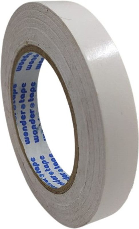 S Mark Double Sided Paper Tape (0.75inch - 40meter) | Pack Of 1 | (White Color) 2 cm Double-sided Tape  (White Pack of 1)