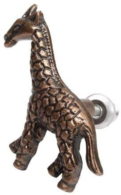 Decor Neo Antique Giraffe Iron Cabinet Knobs Iron Cabinet/Drawer Handle  (Multicolor Pack of 2)