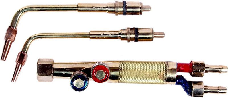 techno tronics GAS WELDING TORCH ( BATTI ) OXYZEN PLAS LPG CARBIDE SPARK GAS WELDING SET GERMAN Welding Rod  (Pack of 2)