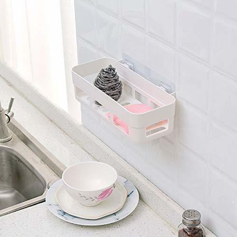 Grahil Plastic Wall Shelf  (Number of Shelves - 1, White)