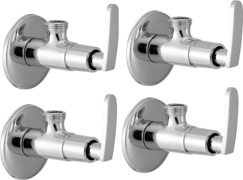 LOGGER - Angle Valve with Flange (L20010084A) Pack of 4 pcs Angle Cock Faucet  (Wall Mount Installation Type)