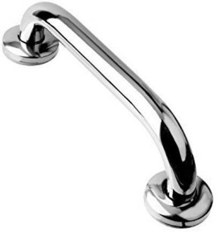 Satisfactory GRAB BAR Stainless Steel Grab Bar for Bathroom & Bathtub Wall Mounted Safety Hand Support Rail - Balance Handle - Size (9" inch) Curved Bathtub Safety Rail  (28.5 cm)