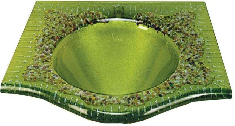 ARANAUT green wash basin (003) 003 Wall Hung Basin  (Green)