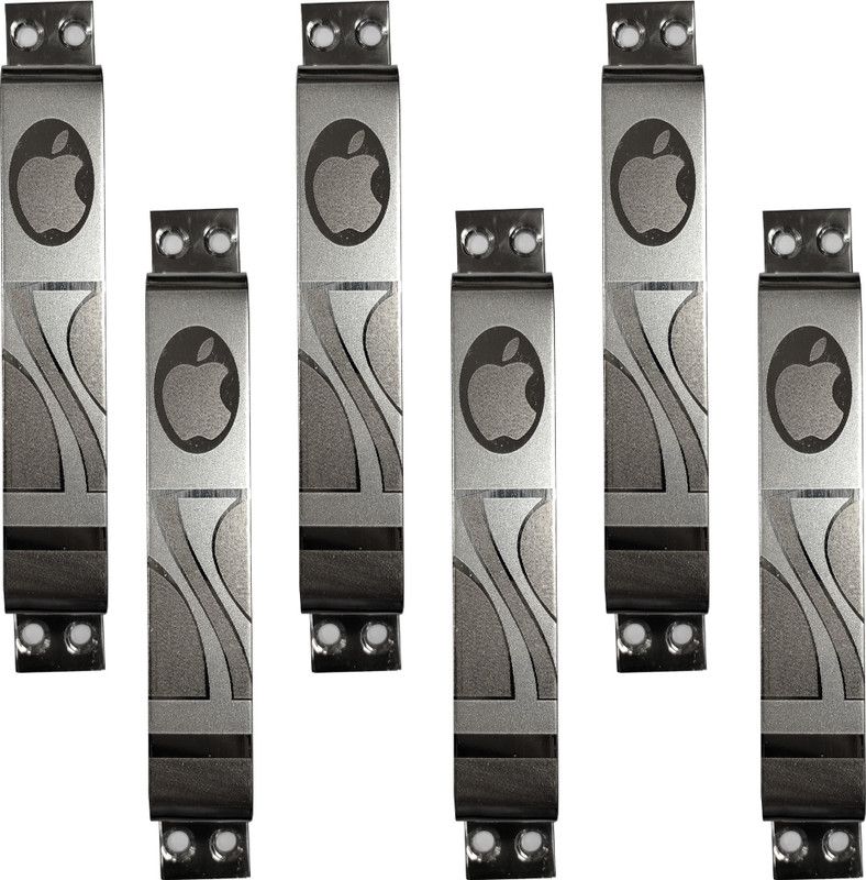 Circle Stainless Steel Door Handle  (Silver Pack of 6)
