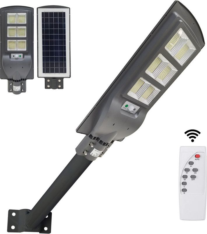 Epyz 90 Watt Grey Solar Street Lights with Remote, 624 LEDs, Motion Sensor and Dusk to Dawn for Garden, Street, Lawn, Patios and Pathways [ Pack of 1, Cold White Light ] Solar Light Set  (Wall Mounted Pack of 1)