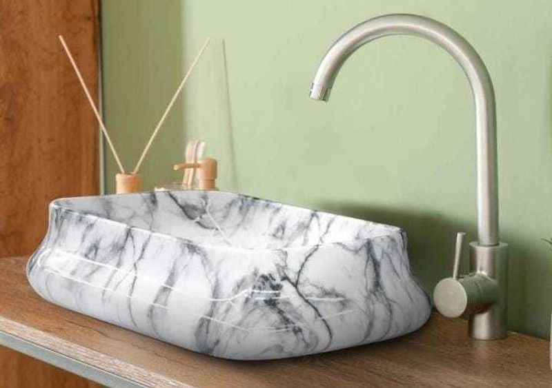 grey entreprises 134 GLOSSY FINISH GOOD QULITY Table Top Basin  (MULTI)
