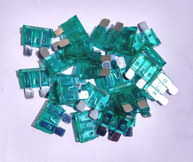 PBROS 20 Pieces Standard Size Blade Fuse -30 AMP(Pack of 20) Standard Size Blade Fuse 2 Electrical Fuse  (AA A)