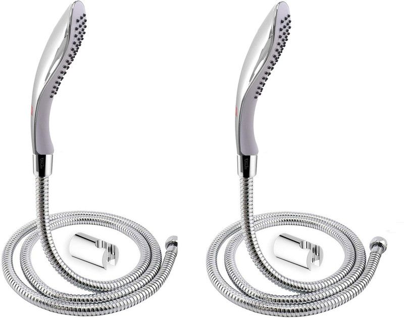AVLEN (ABS) Fish Hand Shower With 1.5mtr Flexible SS Tube And Wall Hook (Set of 2) Shower Head