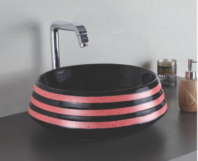 SENISTO Wash Basin Countertop, Tabletop Ceramic Bathroom Sink/Basin ciramic primium wash basin Table Top Basin  (MULTI)