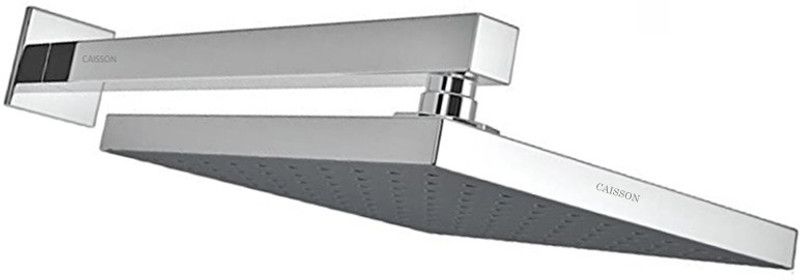 Caisson 8"x8" Ultra Slim Square Rain Shower Head with 15inch square arm Shower Head