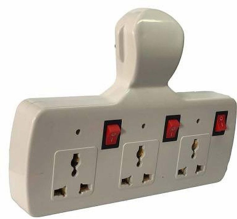 SPIRITUAL HOUSE Multiplug with Switch Indicator 6 A Three Pin Socket