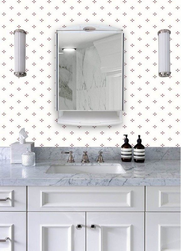 URBAN CHOICE Organizer for Bathroom items & Bathroom Mirror  (Rectangle Finish : Glossy)