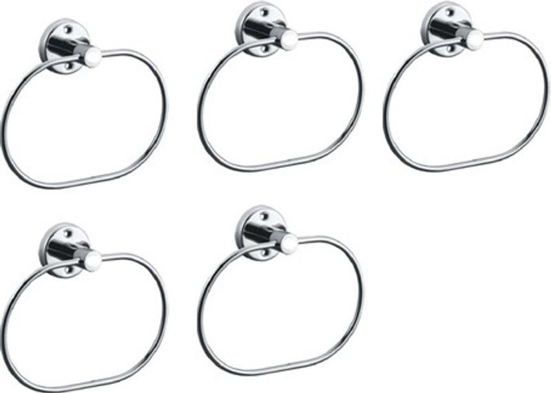 tantia Stainless Steel Towel Ring/Napkin Ring (5002) set of 5 pic Silver, Chrome Finish Towel Holder  (Stainless Steel)