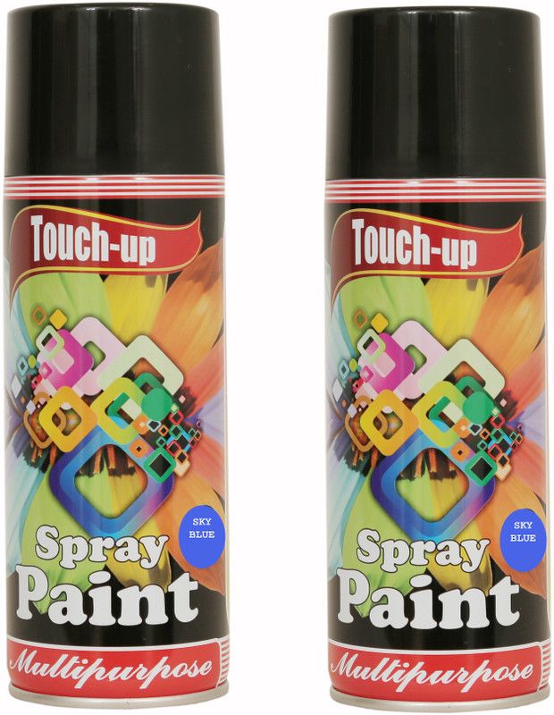 Touch-up Ready-to-Use Aerosol Spray Sky Blue Spray Paint 400 ml  (Pack of 2)