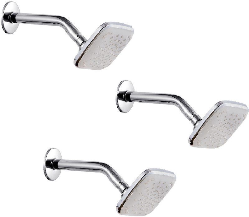 Prestige STR-Pack Of 3 Shower Head with 9 Inch Arm Rain Flow shower For Bathroom Shower Head