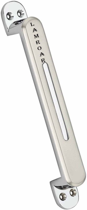 LAMROAR CONAT Satin Cabinet Drawer Wardrobe Cupboard Window Door Pull Handle 8 Inches Zinc Door Handle  (Silver Pack of 1)