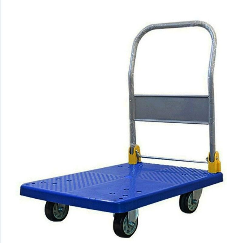 ATC PVC Platform Trolley 105cmx63cm (Pickup Capacity- 300kgs) Platform Trolley