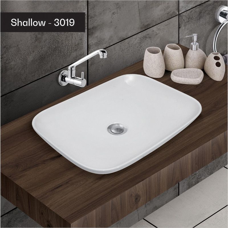 DREAMCITY CERAMICA SHALLOWW Table Top Basin  (WHITE)