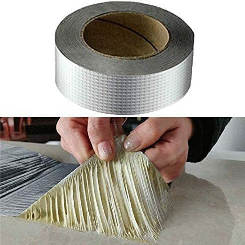 BKKTRADERS Aluminium Foil Waterproof Adhesive Butyl Tape for Surface Adhesive  (200 ml)