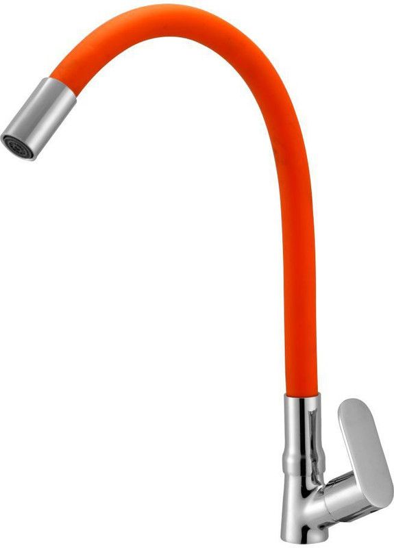 Prestige OCEN Flexible Swan Neck Orange Pillar Tap Faucet  (Wall Mount Installation Type)