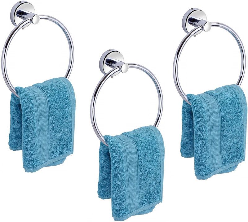 LOGGER - Round Towel Holder (Pack of 3 pcs) (L1001008-A3) Stainless Steel Towel Holder  (Stainless Steel)