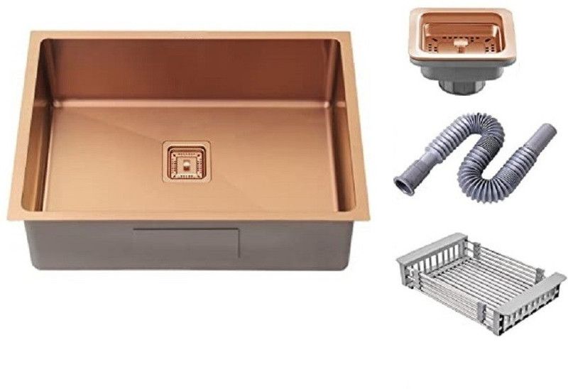 Flipkart SmartBuy Single Bowl Premium Quality MG_47 Vessel Sink  (Rose Gold)