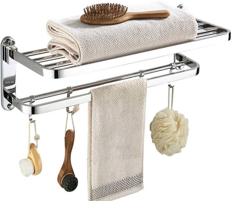GOLKIPAR GK-105 silver Towel Holder  (Stainless Steel)