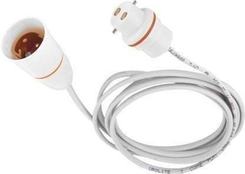 Electro Factory B22 Socket with Flexible Wire 15 Meter and Single Adaptor Plug Brass Light Socket  (Pack of 1)