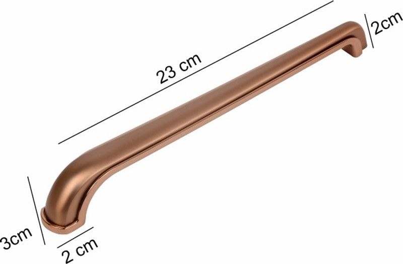 ZAPEX Brass Door Handle  (Brown Pack of 1)