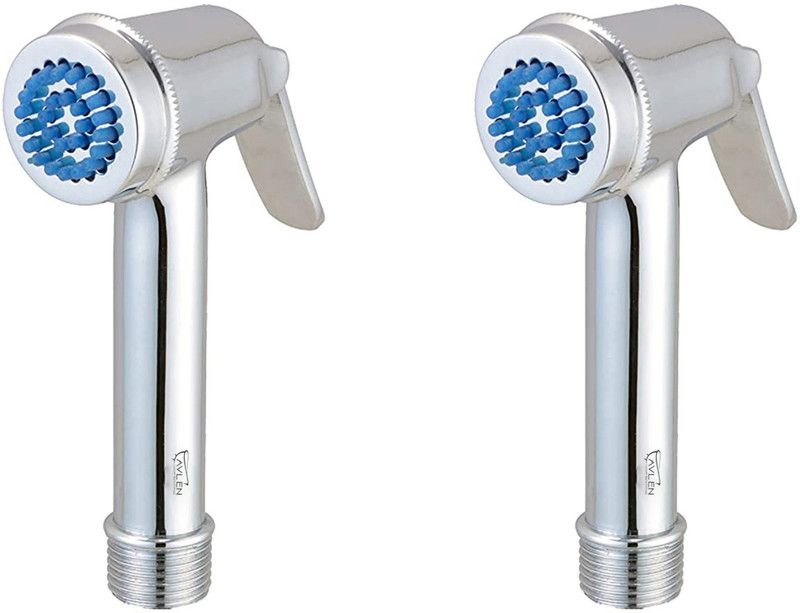 AVLEN Premium quality Nozzle blue brass health faucet chrome plated-Pack of 2 Faucet Set