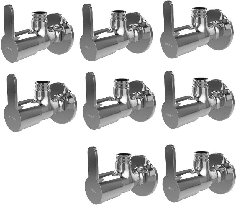 CERA Angle Valve with Wall Flange Tap(F10152018B) Pack of 8 pcs Angle Cock Faucet  (Wall Mount Installation Type)