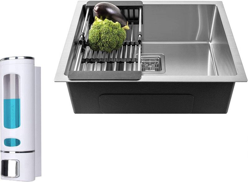 Flipkart SmartBuy Stainless Steel Matt Finish MG_64 Vessel Sink  (Silver)