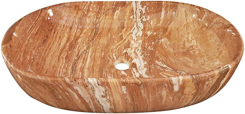 Brizzio Oval Marble Type Wash Basin 507 Table Top Basin  (Marble Color)