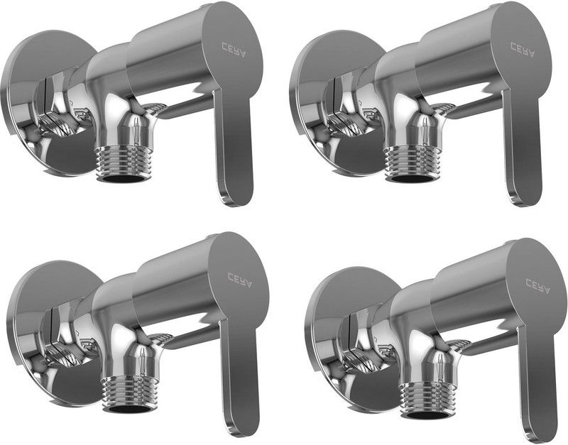 CERA - Angle Valve with Wall Flange Tap Pack of 4 pcs(F10152014C) Angle Cock Faucet  (Wall Mount Installation Type)