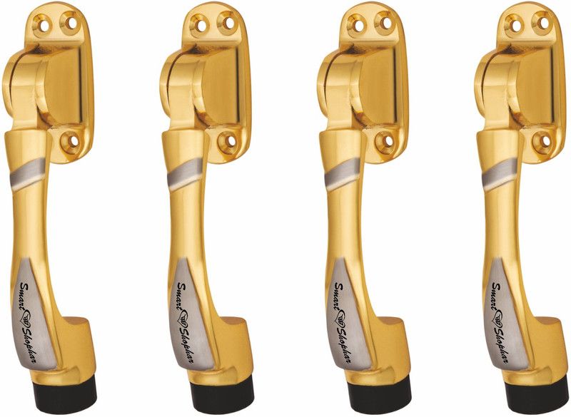 Smart Shophar SHA10ST-BOXY-GS05-P4 Door Mounted Door Stopper  (Gold, Silver)