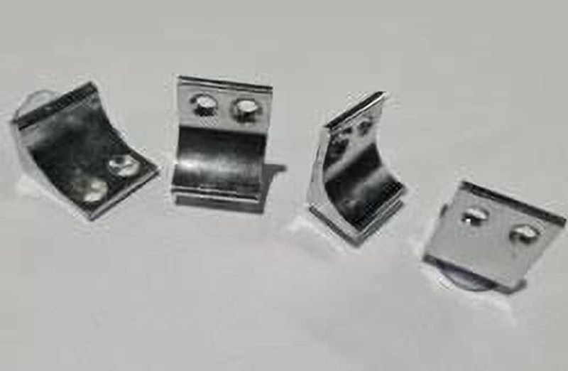 Protex SS L BATTON PACK OF 4 PCS CP FINISH SELF BATTON 1X1 Shelf Bracket  (Stainless Steel)