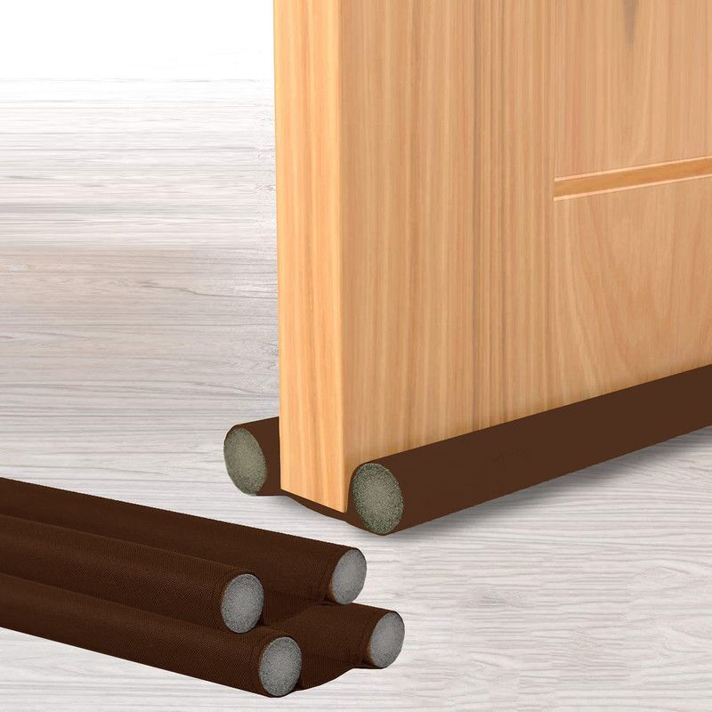 Kankubaa Door Seal Draught/Draft Guard/ protector fron dust- Free Size Upto 39 Inch (Pack of 3, Dark Brown) Door Mounted Door Stopper  (Brown)