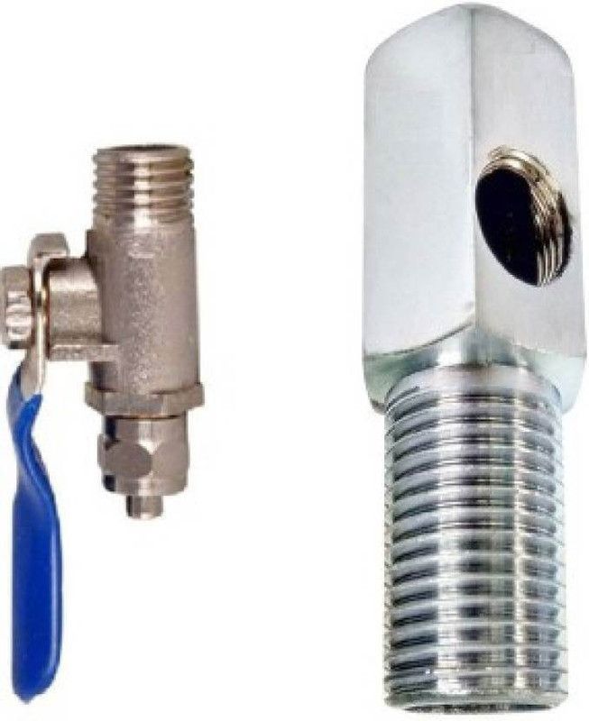 IPURE RO Brass Steel Inlet Water Filter Valve Set 1/4