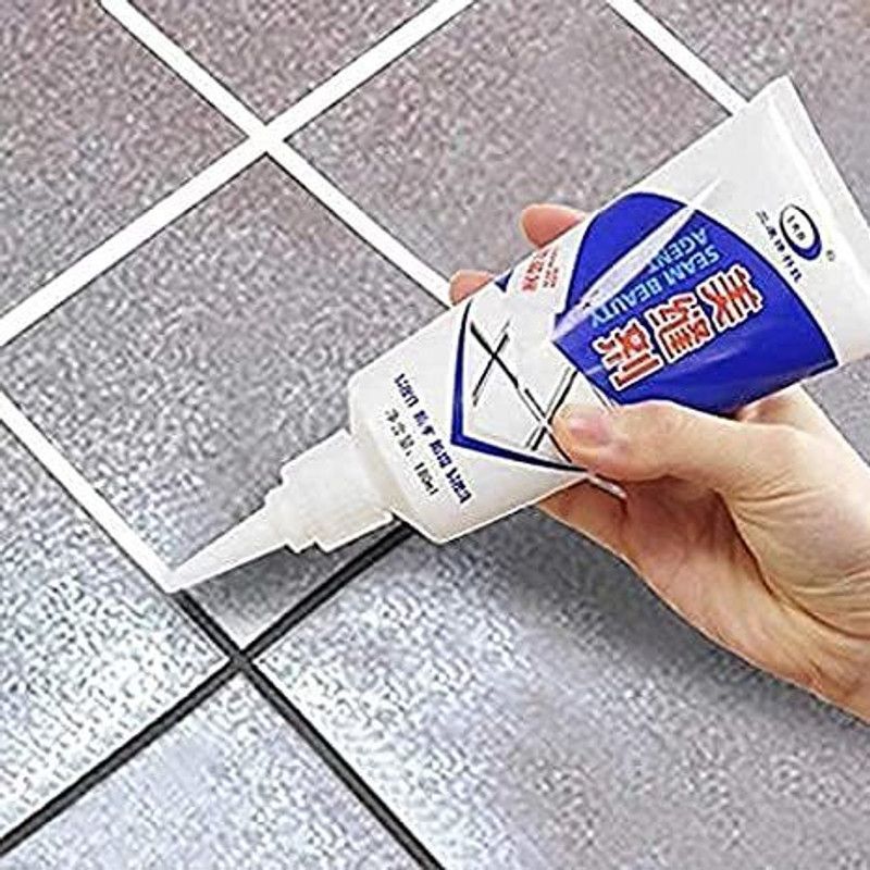 geutejj Grout Filler Water Resistant Silicone Sealant for DIY Home Sink Gaps_245 Crack Filler  (180 ml)