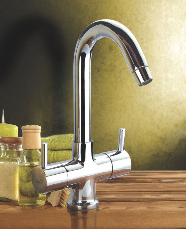 CRUZZ LUXURIOUS CFT-210A F.L.T-CENTRE HOLE BASIN MIXER Basin Mixer Faucet  (Wall Mount Installation Type)